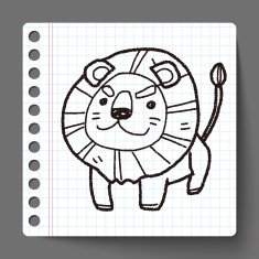 Lion doodle N14