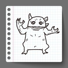 monster doodle N113