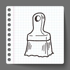 paint brush doodle N20