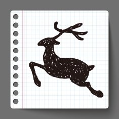 reindeer doodle N13