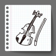 Violin doodle N6