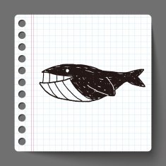 Whale doodle N15