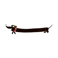 Cartoon Dachshund N4
