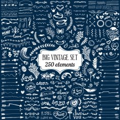 Big set of vintage elements N4