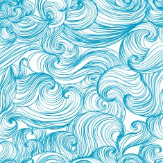 Waves and curls background