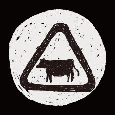 cow sign doodle N6