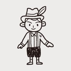 German people doodle N5