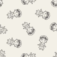 Greek doodle seamless pattern background
