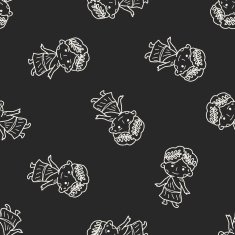 Greek doodle seamless pattern background N2