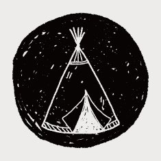 Indians tent doodle N6