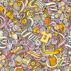 Seamless abstract pattern sports and fitness N2