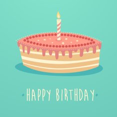 Birthday Cake Happy Birthday Cupcakes Cartoon