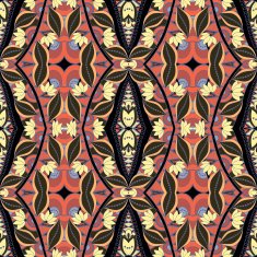 Vector Seamless Abstract Tribal Pattern N44