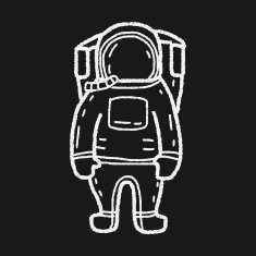 astronaut doodle N17