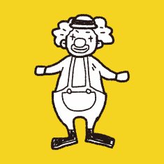 Clown doodle N14