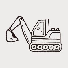 Excavator doodle N21