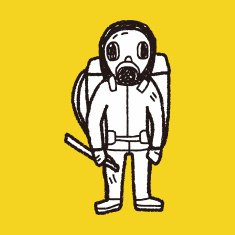 gas mask doodle N7