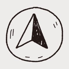 GPS arrow doodle N11