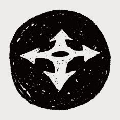 GPS arrow doodle N13
