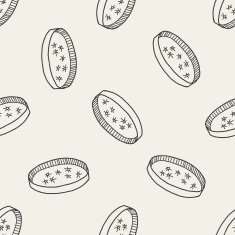 petri dish doodle seamless pattern background N2