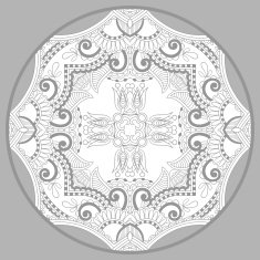 coloring book page for adults - zendala joy to older N22