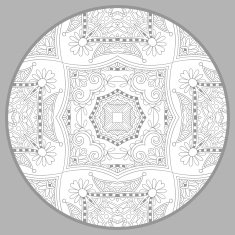 coloring book page for adults - zendala joy to older N23