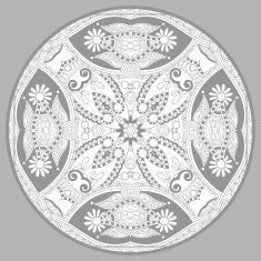 coloring book page for adults - zendala joy to older N24