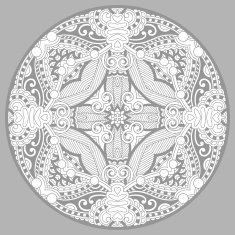 coloring book page for adults - zendala joy to older N25