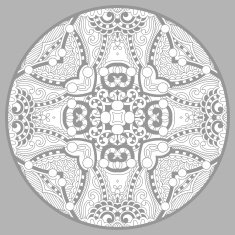 coloring book page for adults - zendala joy to older N26