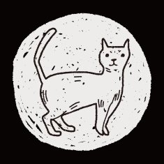 cat doodle N17
