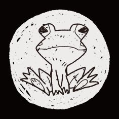 frog doodle N10