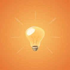 Brilliant idea bulb