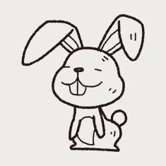 rabbit doodle N27