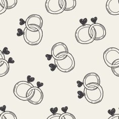 ring doodle seamless pattern background N6