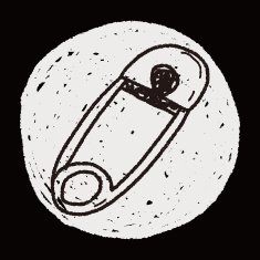 safety pin doodle N9