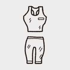 sport clothes doodle N19