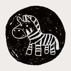 zebra doodle N5