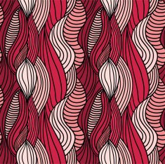 Seamless waves hand-drawn pattern N6