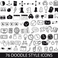 doodle style icons