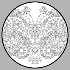 coloring book page for adults - zendala N4