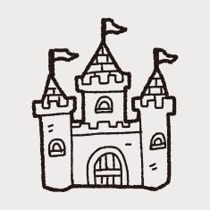 castle doodle N44