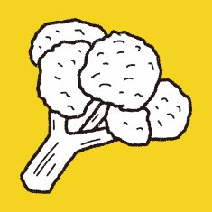 Cauliflower doodle N6