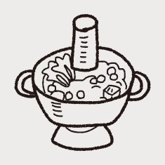 Chafing dish doodle N7