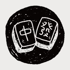 Chinese New Year mahjong doodle N5