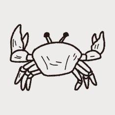 Crab doodle N25