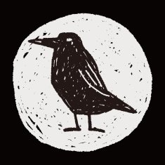 crow doodle N8