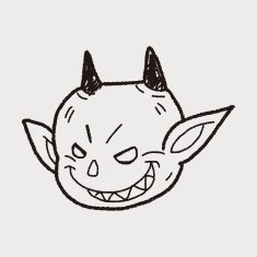 devil doodle N23