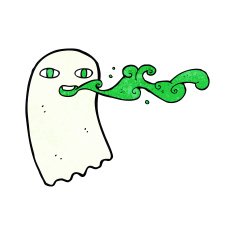 cartoon gross ghost N41