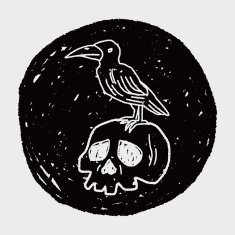 skull Doodle N79