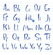 Hand drawing alphabet N6
